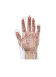 Gesalife Disposable Plastic Gloves Latex and Powder Free Polyethylene Hand Covers, Clear, 100 Pieces