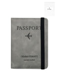 We Happy Passport Holder Travel Wallet – Stylish Passport Cover for Men & Women, PU Leather, SIM Card Slots, Slim Travel Organizer Pouch for Documents & Cards