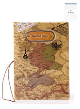 We Happy The World Map Waterproof Passport Cover – Travel Wallet Ticket Holder, Slim Organizer for Passport & Documents, Unisex Travel Accessory