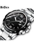 BIDEN Luxury Quartz Business Waterproof Japan Movt Wristwatch