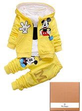 We Happy Mouse 3-Piece Hooded Jacket, T-Shirt and Pant Costume for Kids