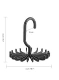 We Happy 20-Piece 360 Degree Rotating Tie Hanger Belt Holder