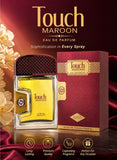 Nabeel Touch Maroon Eau De Parfum 80ML Long Lasting Luxury Unisex Fragrance