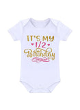 We Happy Half Year Birthday Party Fancy Dress Photography Costume Prop 4 Pcs Set