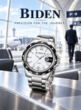 BIDEN Men’s Japanese Quartz Watch Stainless Steel & 3ATM Water Resistance