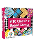 10 in 1 Classic Board Games Set for Kids & Family – Snakes & Ladders, Ludo, Chess, Checkers, Chinese Checkers, Backgammon & More – Educational Strategy Game Kit for Brain Development, Indoor Fun Toy