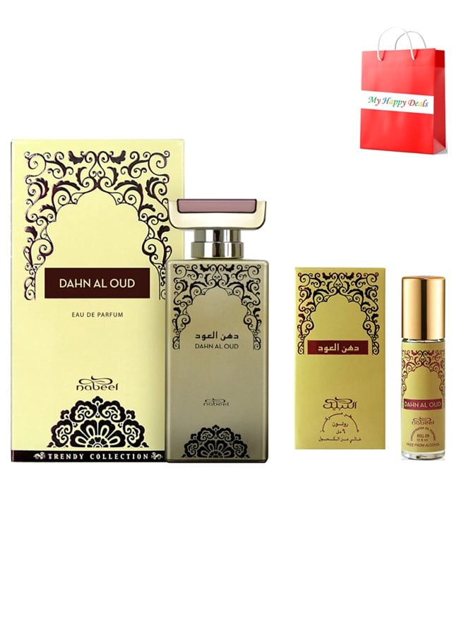 Nabeel Dahn Al Oud EDP 100ml and 6ml roll-on set