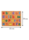 27 Pieces Wooden Alphabet abc Board Toy for Toddlers, Learning Puzzle, Early Education Activity – Small Letters