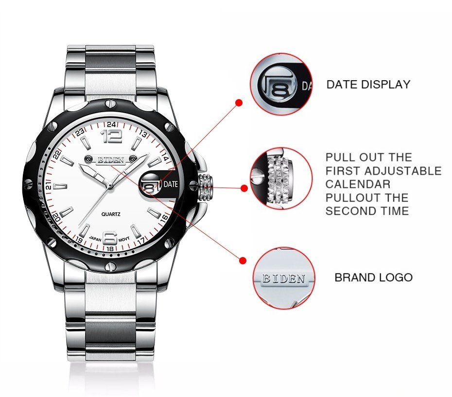 BIDEN Luxury Wristwatch
