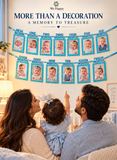 We Happy Baby First Year Photo Banner – Newborn to 12 Months Birthday Photo Frame Decoration