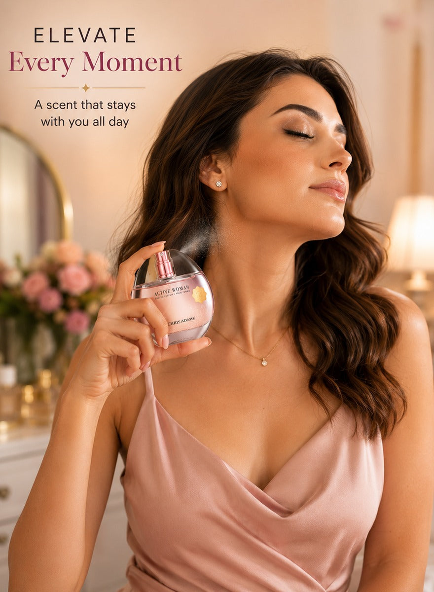 Chris Adams Active Woman EDP for evening wear and special occasions