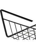We Happy Under Shelf Storage Basket Rack 44 cm Wire Rack Slides Under Shelves For Kitchen Wardrobe Freezer Pantry Laundry Room and Under The Table Easy to Install Black