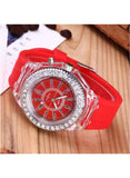 Geneva LED Jelly Silicone Luminous Diamond Fashion Trend Men or Women Watch