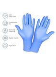 Nitrile Disposable Latex and Vinyl Free Blue Gloves 100 Pcs