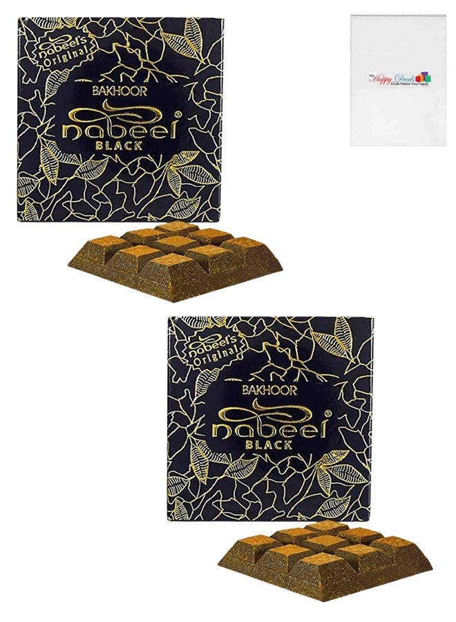 Nabeel 2Pcs Bakhoor Black Incense 40GMS