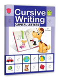 We Happy Cursive Writing Capital Letters Activity Book for Kids – Letter Tracing, Handwriting Practice, Creative Pictures & Early Learning