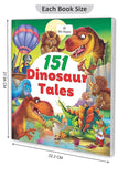 We Happy 151 Dinosaur Tales Illustrated Story Book for Kids – Prehistoric Adventures, Fun Facts, Moral Lessons & Early Reading