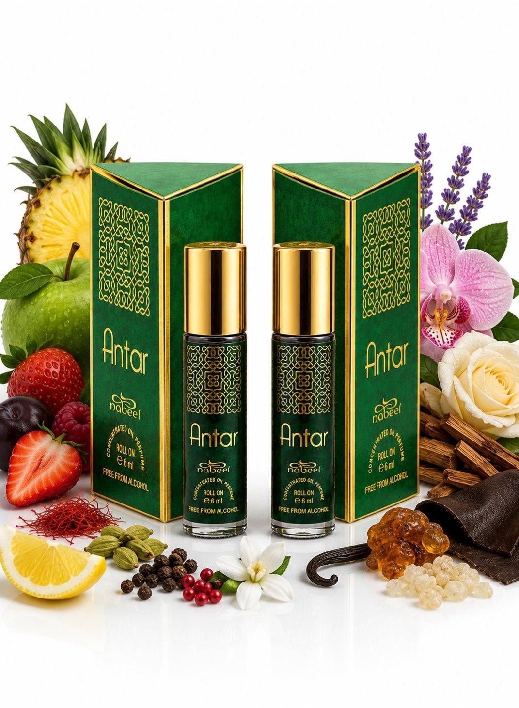 Nabeel Antar Alcohol-Free Roll-On Perfume Oil 6ml - 2 Pack - photo 1