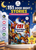 151 Good Night Stories for Kids – Illustrated Bedtime Story Book With 151 Moral, Fairy & Fantasy Tales With Hardcover, in English, For Ages 3-8 By We Happy