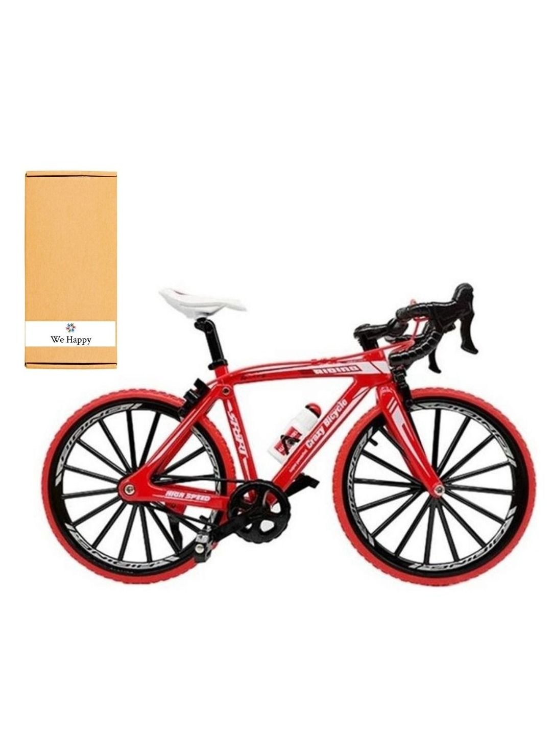 We Happy Miniature Racing Alloy Toy Bike 1:10 Scale