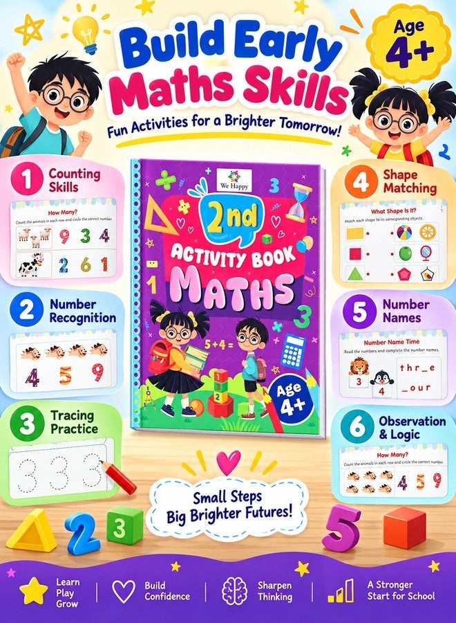 Build early maths skills - counting, number recognition, tracing, shapes