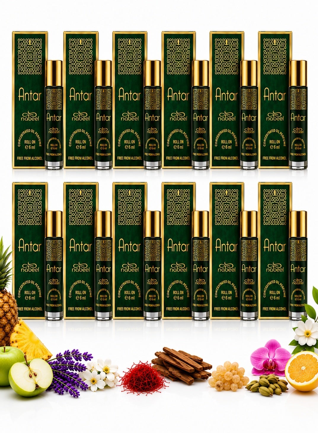 Nabeel Antar Alcohol-Free Roll-On Perfume Oil 6ml - 12 Pack - photo 1