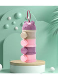 We Happy Portable Baby Food 4 Layers Lunch Box Snack Container Milk Powder Fruits Storage