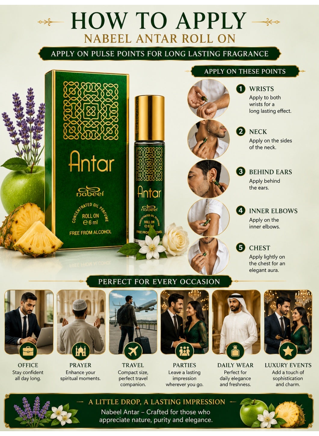 Nabeel Antar Alcohol-Free Roll-On Perfume Oil 6ml - 12 Pack - photo 6