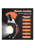 We Happy Amazing Travel Survival Tool With LED Flash Light Cutter Lighter Hammer Screw Driver Opener Keychain