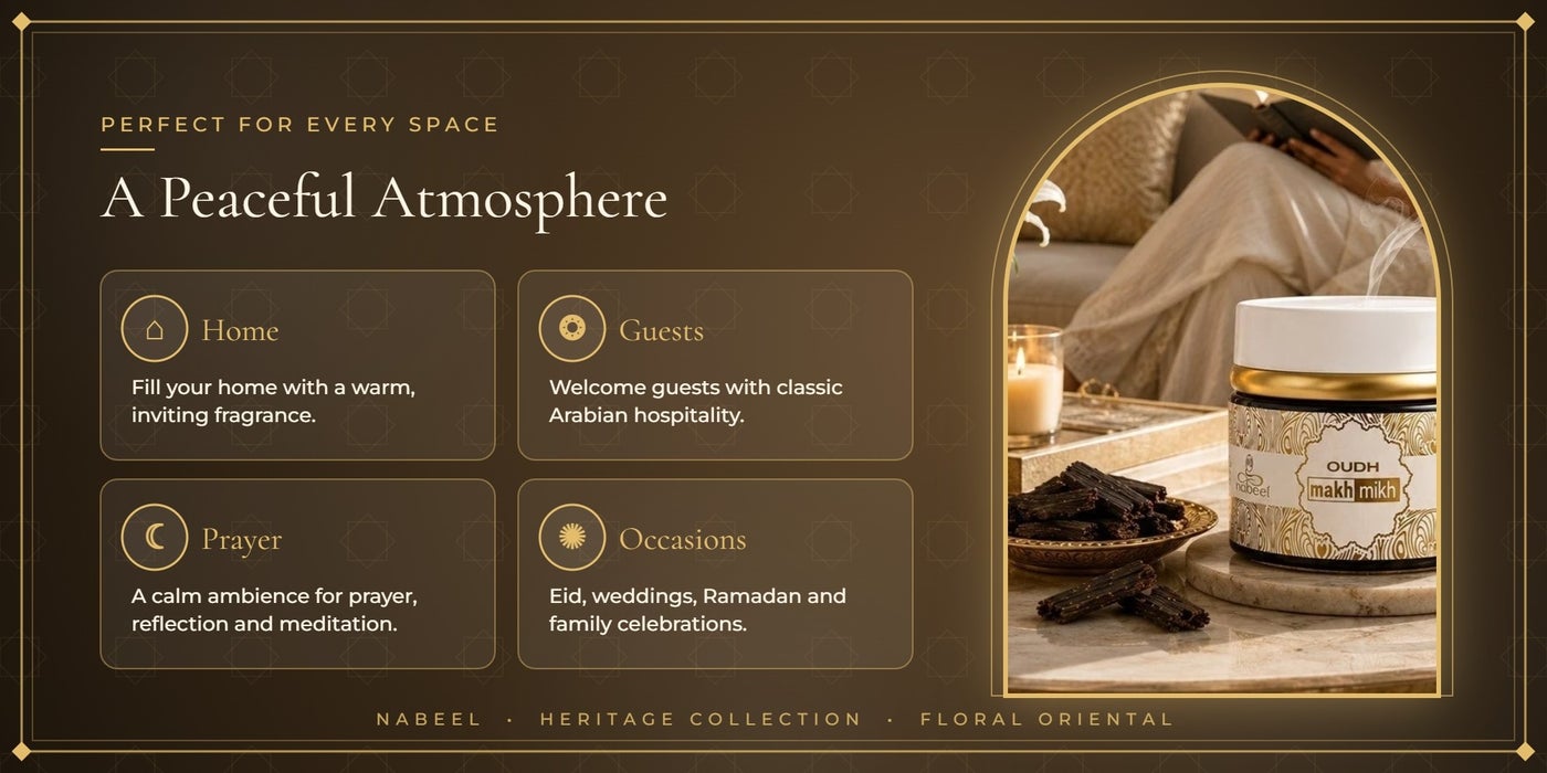 Makh Mikh bakhoor for home, guests, prayer and occasions