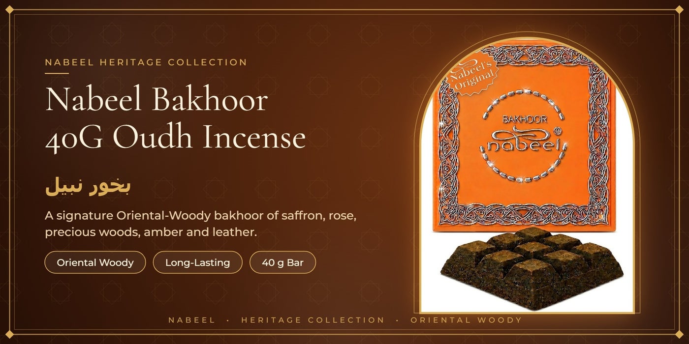 Nabeel Bakhoor 40g Oriental Woody Oudh incense – Arabian oud bakhoor