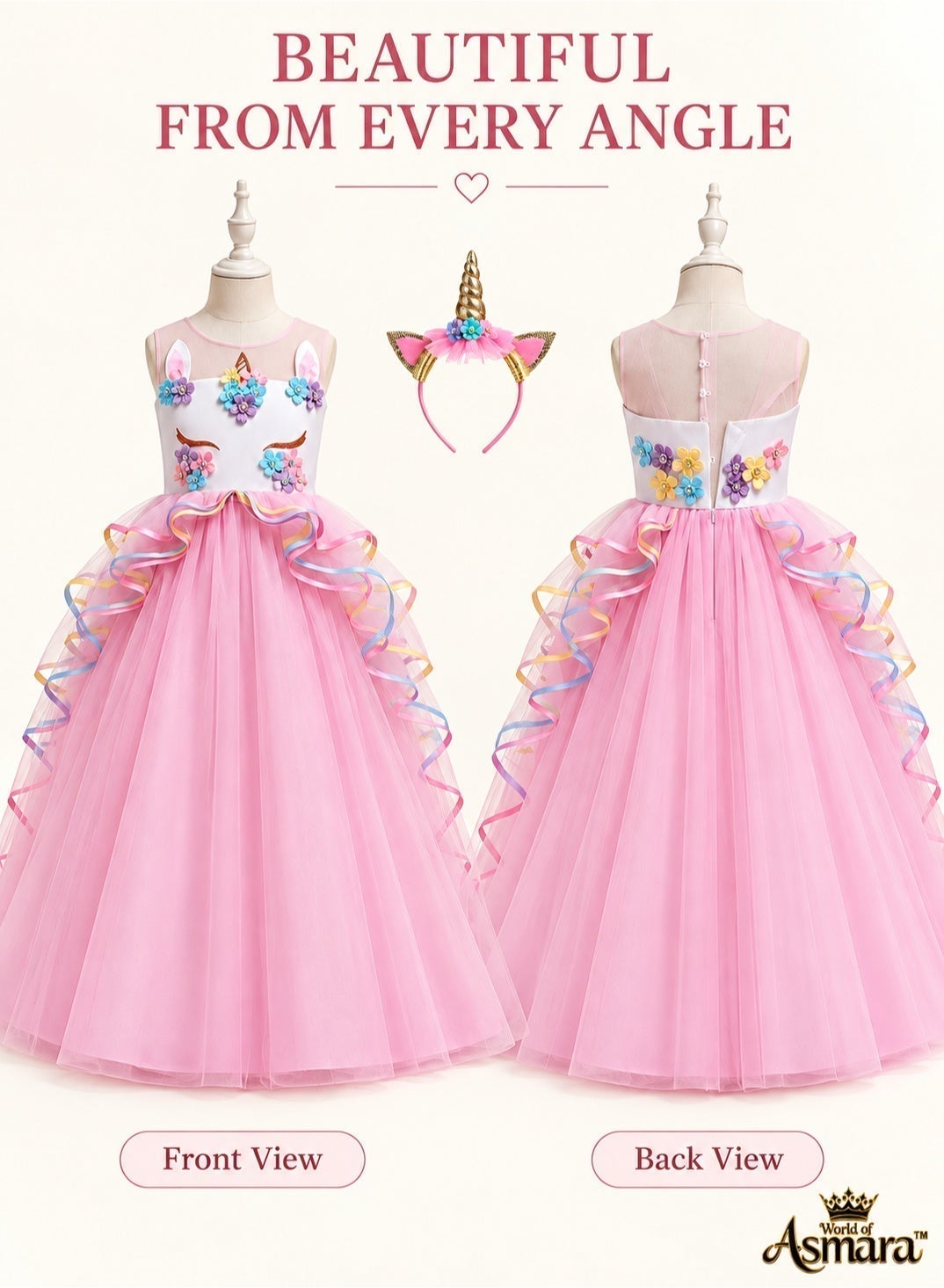 World of Asmara unicorn princess maxi dress - Pink - photo 2