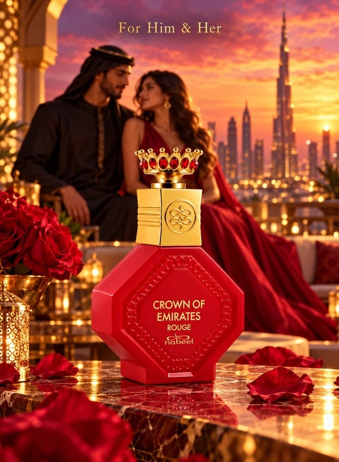 Crown of Emirates Rouge saffron rose praline notes