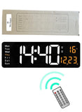 We Happy Smart Wall Clock with Remote Control Multifunctional for Modern Living Crafting Home Decor Time, Date, and Temp in Style