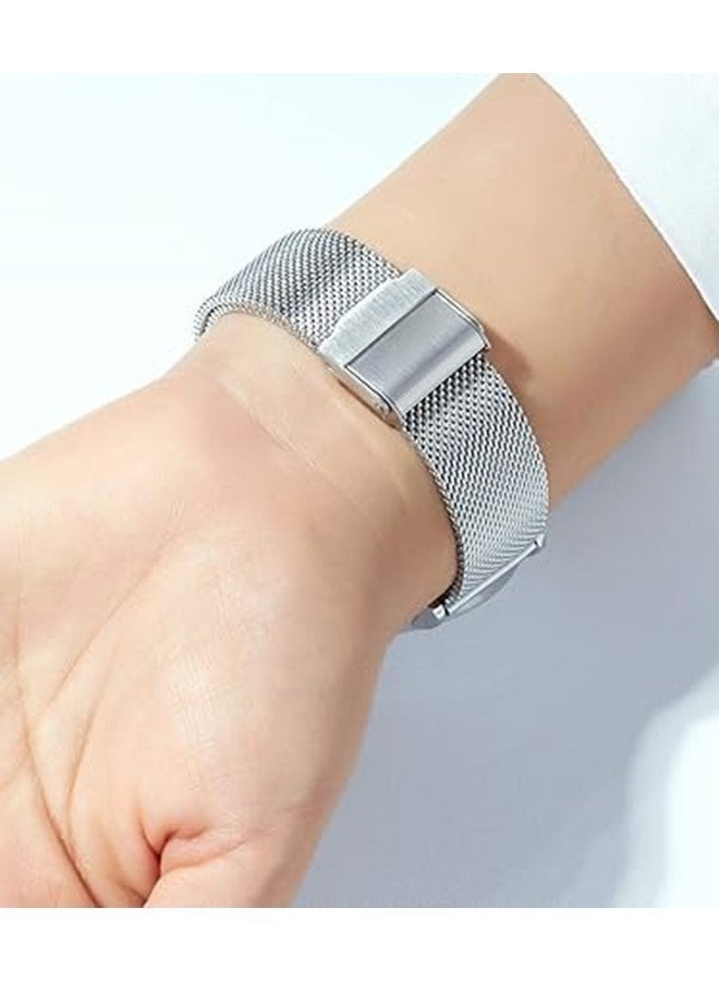 Hannah Martin women's ultra-thin stainless steel mesh watch, silver - photo 6