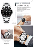 BIDEN Luxury Quartz Business Waterproof Japan Movt Wristwatch