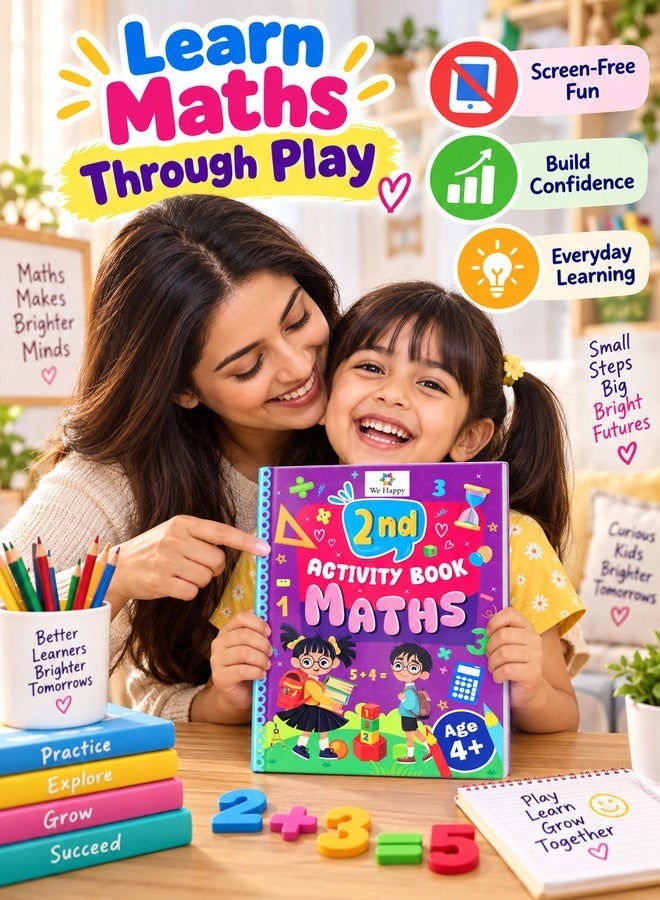 Learn maths through play - screen-free activity book for kids