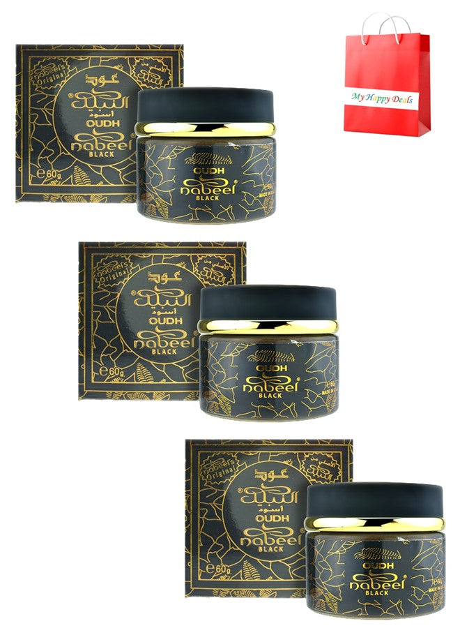 Nabeel Black Oudh Incense Bakhoor 60 GM
