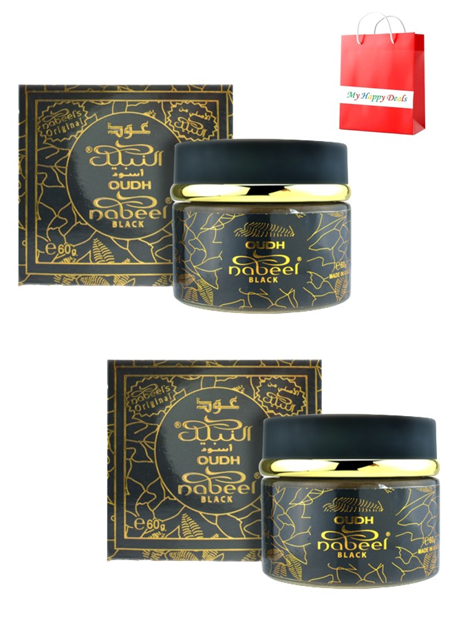 Nabeel Black Oudh Incense Bakhoor 60 GM