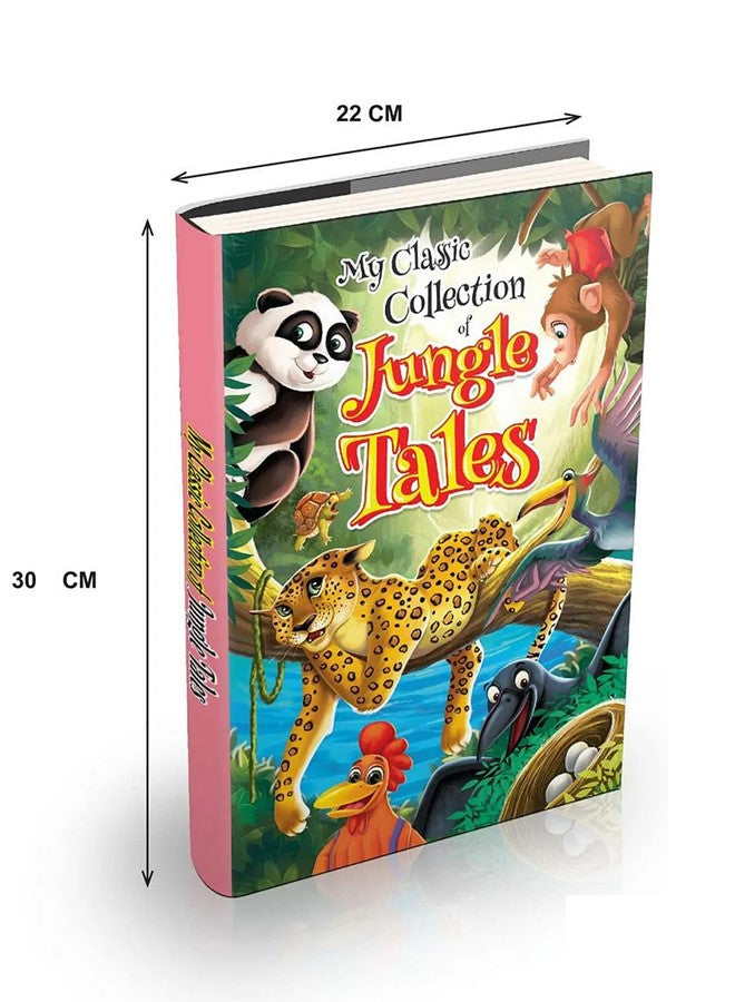 Jungle Tales storybook dimensions showing 30x20 cm large format