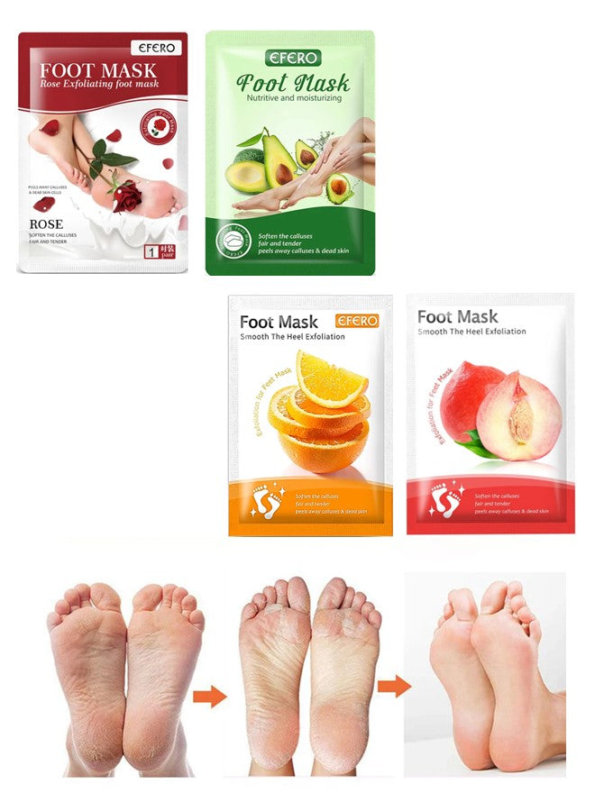 Efero Foot Peeling and Exfoliating Mask, Dead Skin Removing Sock for Feet