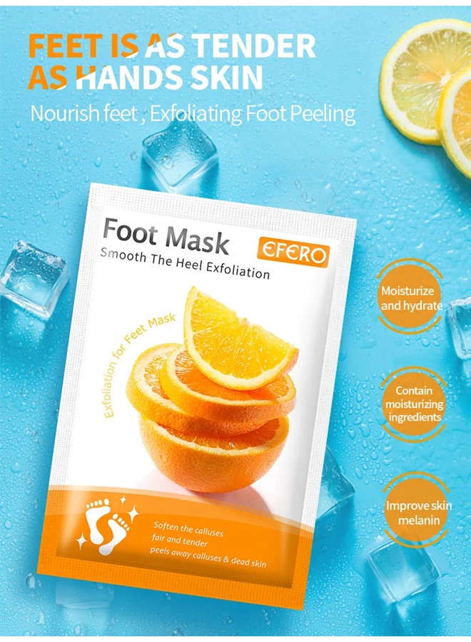 Efero Foot Peeling and Exfoliating Mask, Dead Skin Removing Sock for Feet