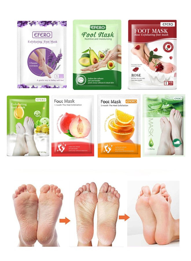Efero Foot Peeling and Exfoliating Mask, Dead Skin Removing Sock for Feet