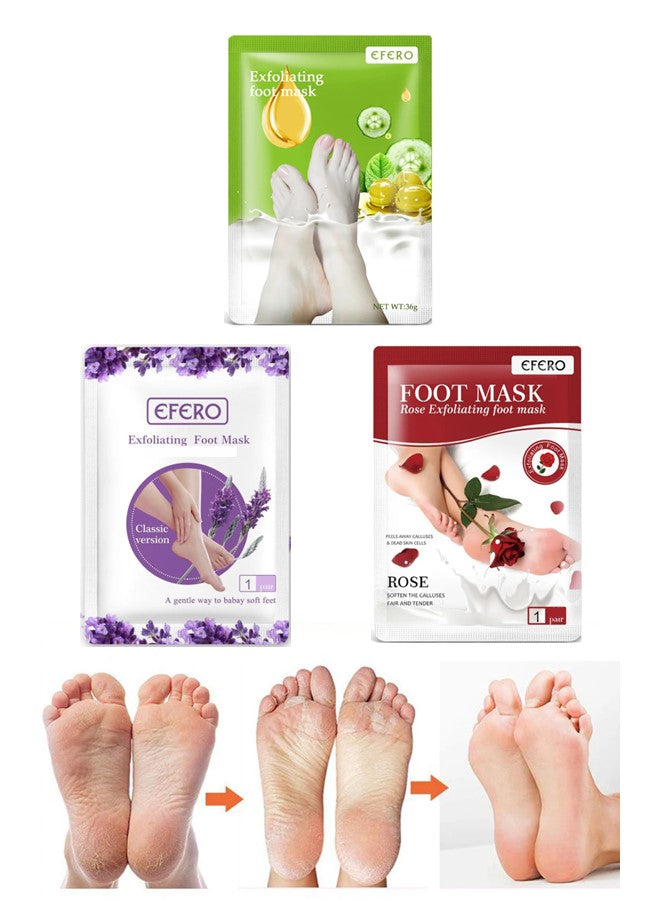 Efero Foot Peeling and Exfoliating Mask, Dead Skin Removing Sock for Feet