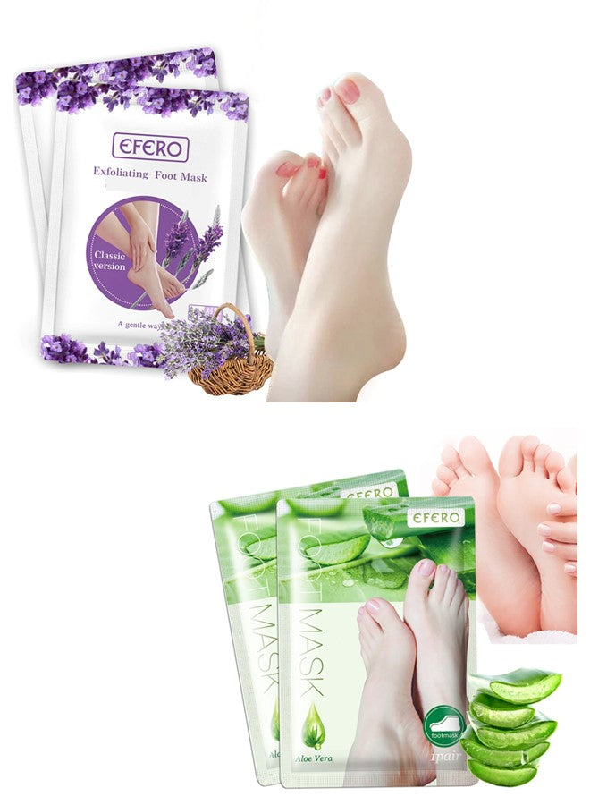 Efero Foot Peeling and Exfoliating Mask, Dead Skin Removing Sock for Feet