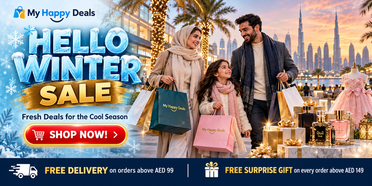 Hello Winter Sale - My Happy Deals - Free delivery above AED 99, free surprise gift above AED 149