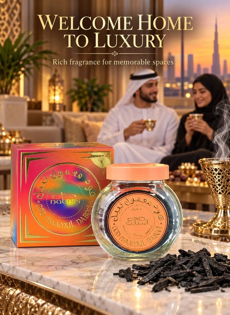 Maamul Oudh Incense Bakhoor 40 GM Luxurious Arabian Oud Fragrance for a Rich & Long-Lasting Home Aroma