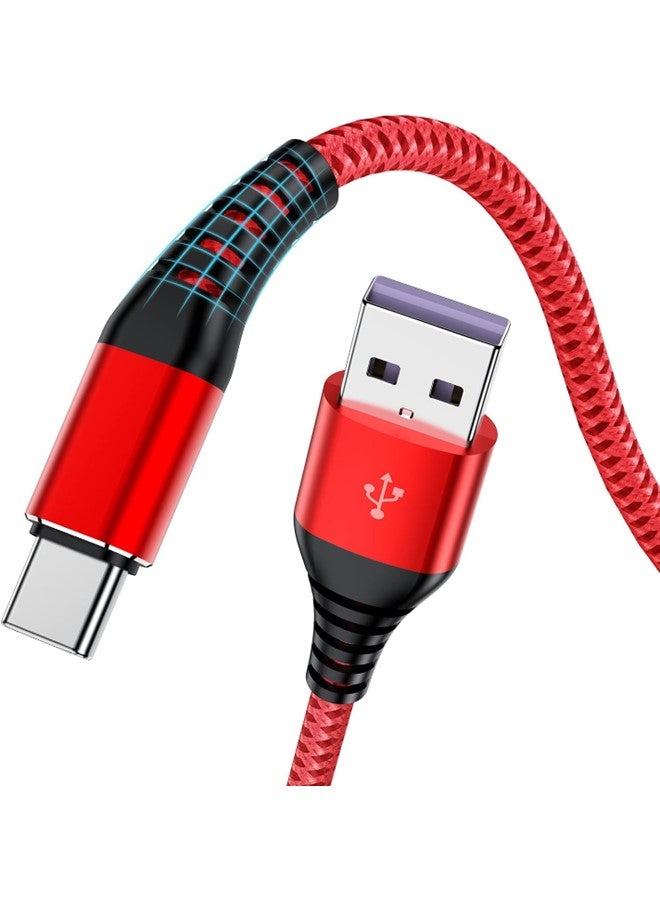Mobile Charging Cable USB to C Type, Nylon Braided Sync, Charge and Data Transfer Wire, Compatible with Smartphones, Tablets, Power Banks (Comes in Assorted Colors and size)