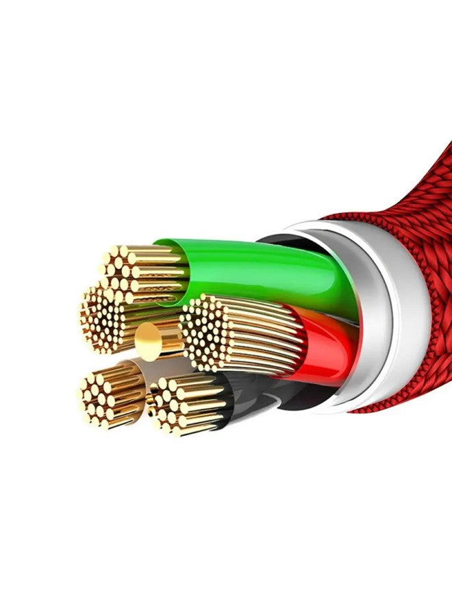 Mobile Charging Cable USB to C Type, Nylon Braided Sync, Charge and Data Transfer Wire, Compatible with Smartphones, Tablets, Power Banks (Comes in Assorted Colors and size)