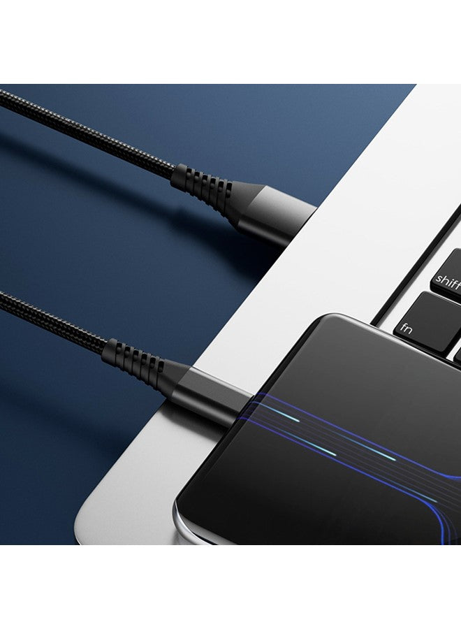 Mobile Charging Cable USB to C Type, Nylon Braided Sync, Charge and Data Transfer Wire, Compatible with Smartphones, Tablets, Power Banks (Comes in Assorted Colors and size)